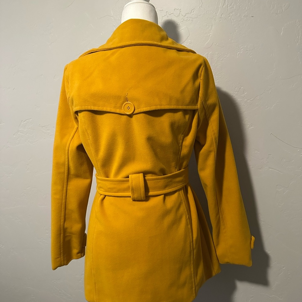 Jou Jou Mustard Trench Jacket - Picture 2 of 4